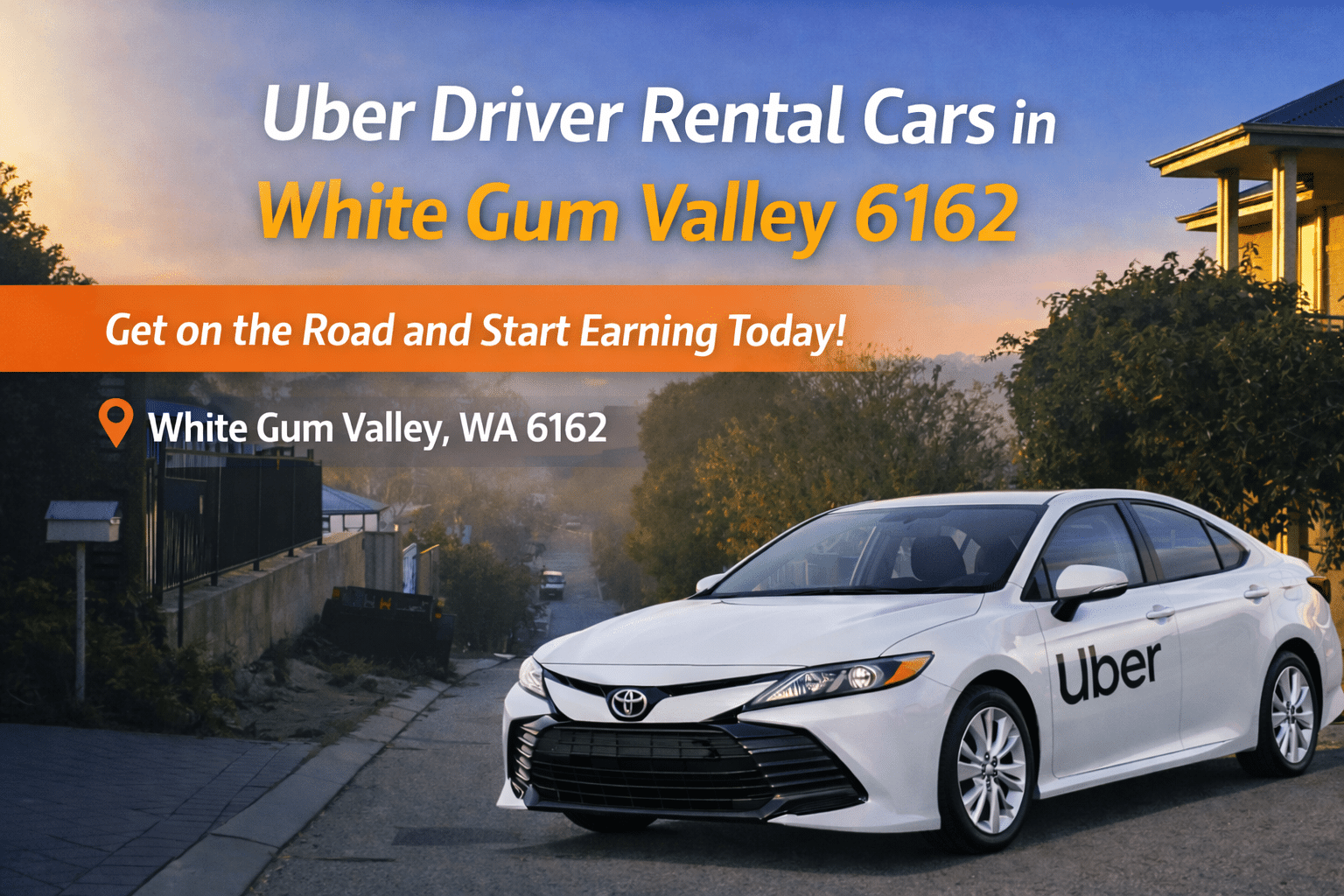 Uber Driver Rental Cars in White Gum Valley 6162
