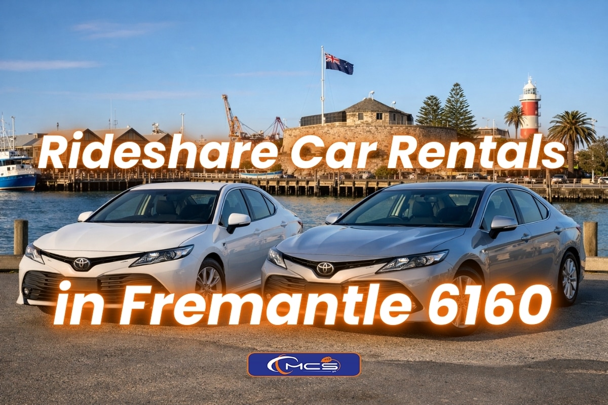 Toyota Camry hybrid vehicles from MCSyo for rideshare car rentals in Fremantle 6160 near Fremantle waterfront