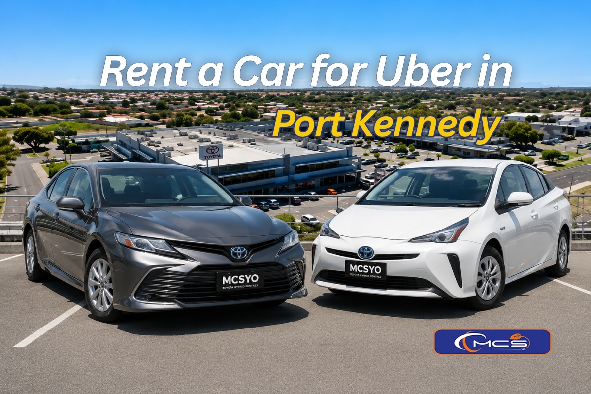 Rent a car for Uber in Port Kennedy 6172 with Toyota Camry and Prius hybrid vehicles from MCSyo featuring unlimited kilometres and rideshare-ready transport.